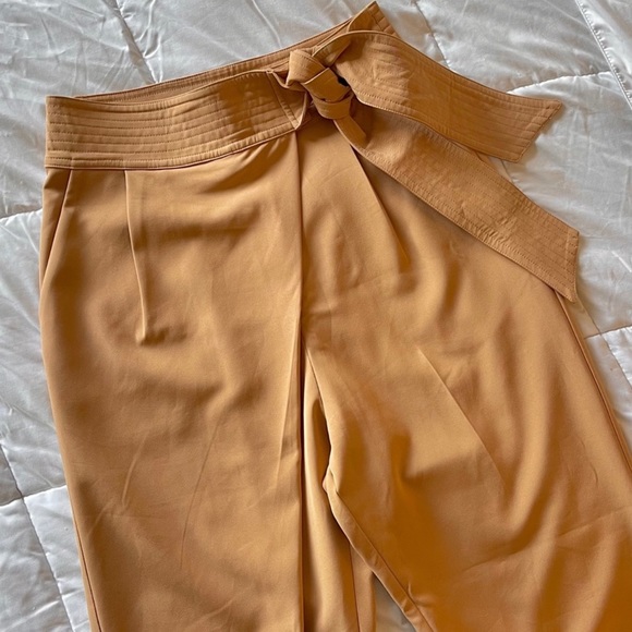 Lavish Alice Pants - Lavish Alice | Orange/Camel Cream Tie Trousers